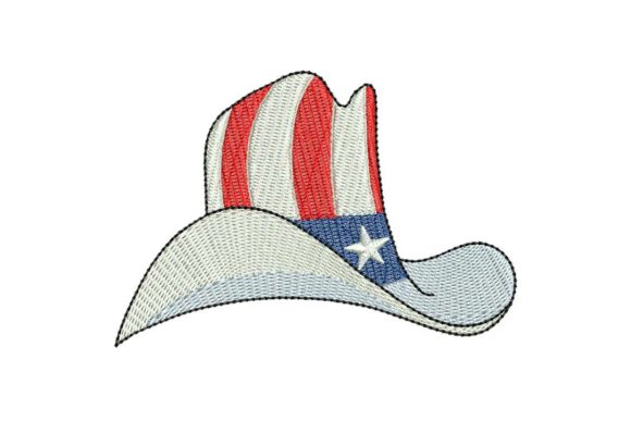 4th July Cowboy 04: A Charming Embroidery Design