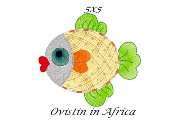 Adorable Sassy Applique Fish for Apparel