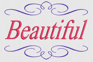 Beautiful: An Elegant Embroidery Design for Your Projects