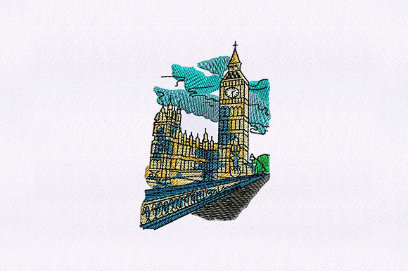 Big Ben Clock Tower: A Timeless Embroidery Design