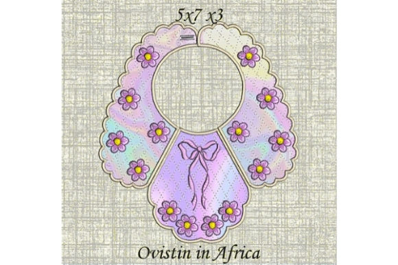 Charming Cute Bow Baby Bib for Small Hoops
