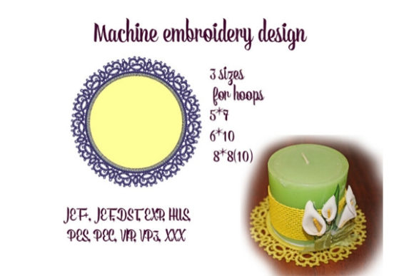 Charming Round Tatting Lace Doily Design