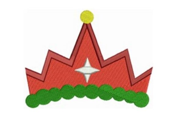 Christmas Crown: A Cheerful Embroidery Design
