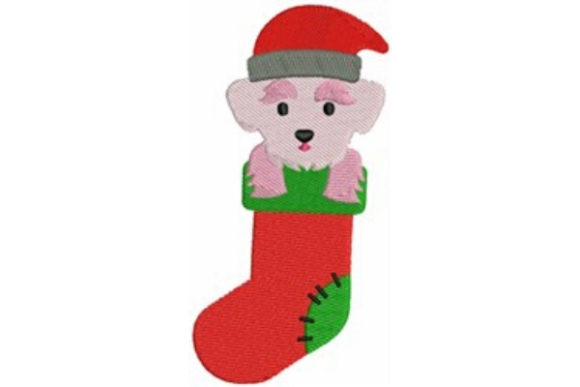 Christmas Maltese: A Charming Addition for Holiday Embroidery