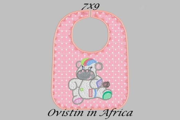 Cute Pink Baby Hippo Bib: A Charming Addition