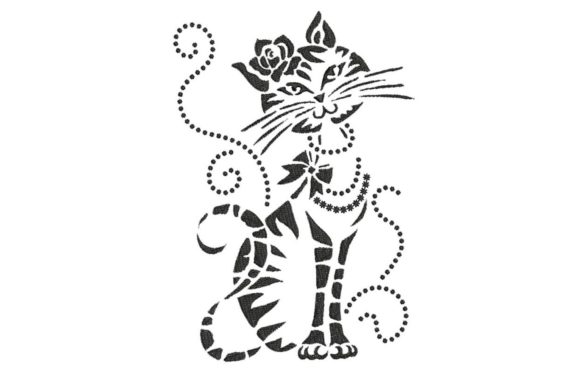 Elegant Cat 2: A Charming Addition to Your Embroidery Collection