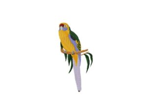 Green Rosella: A Versatile Embroidery Design