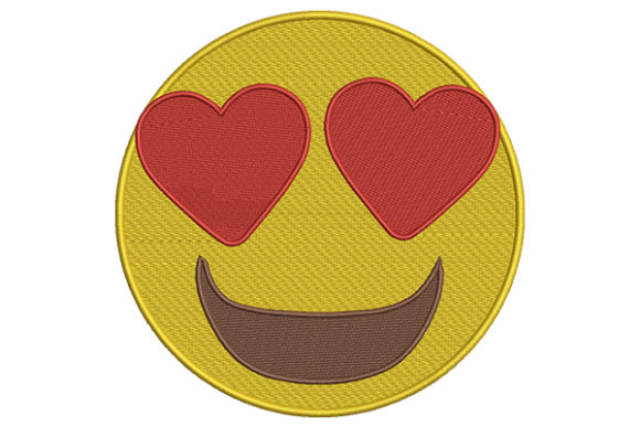 Heart Eyes Emoji: A Charming Addition to Your Embroidery