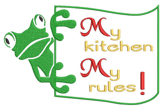 My Kitchen, My Rules: A Versatile Embroidery Design
