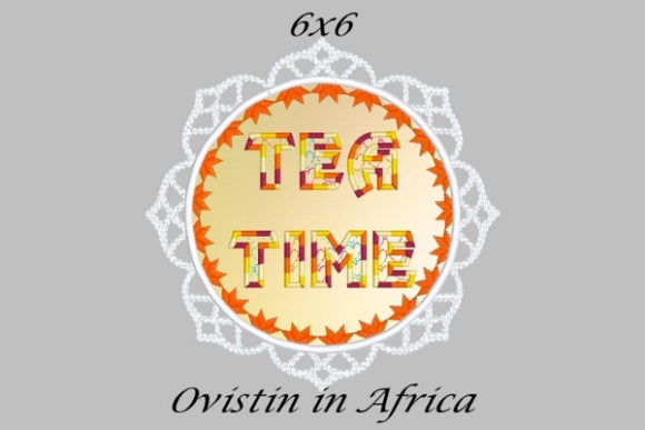 Tea Time FSL Applique Mug Rug: A Craft Fair Star
