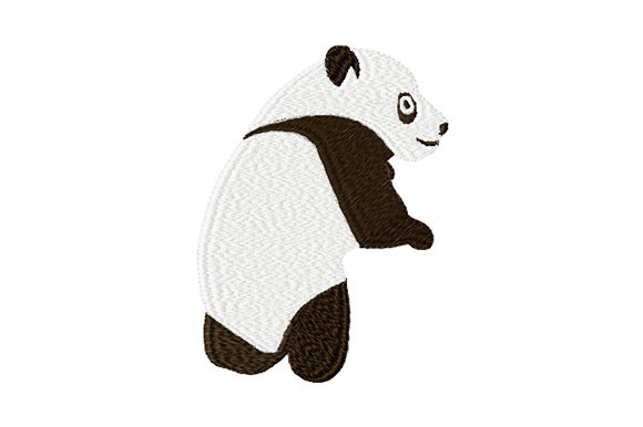 Young Cute Panda: A Charming Addition to Your Embroidery