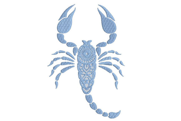 Zodiac Scorpion Mandala Style Embroidery